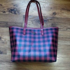Coach reversible city tote